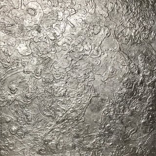 Molten Metal - abstrakt maleri til salg - 90 x 90