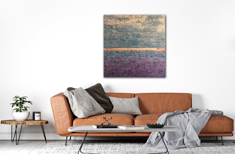 Endless - abstrakt maleri - 100x100cm - stue