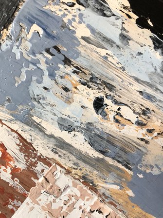 Abstrakt maleri - Transitions - nærbillede 02