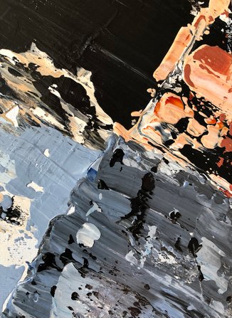 Abstrakt maleri - Transitions - nærbillede 03